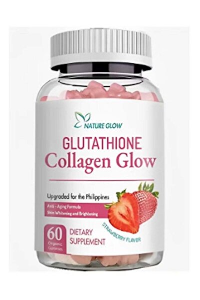 NATUREGLOW ناتشر جلو جلوتاثيون كولاجين جلو 60 علكة عضوية 190 جم