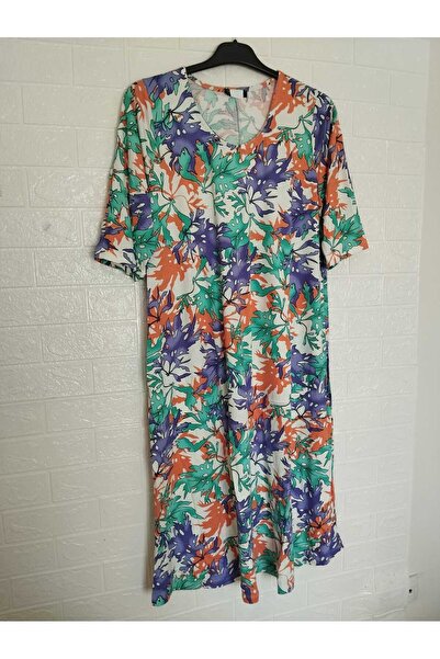 anne moda ankara Summer, Elbow Sleeve, Sweat Proof, Zero Collar, a Model Dress