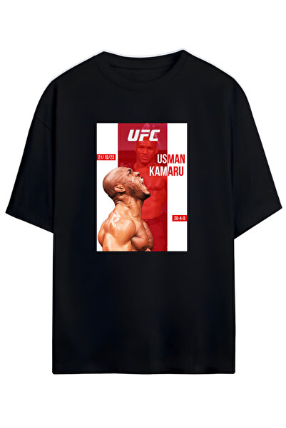 MAGORS تي شيرت Kamaru "The Nigerian Nightmare" Usman UFC للجنسين مقاس كبير