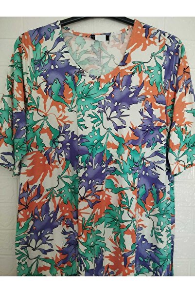 anne moda ankara Summer, Elbow Sleeve, Sweat Proof, Zero Collar, a Model Dress