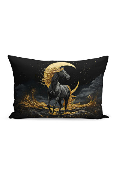 Bertille Home Classic Horse Series Double Sided Digital Printed Set of 3 Throw Pillow Covers (Horse)