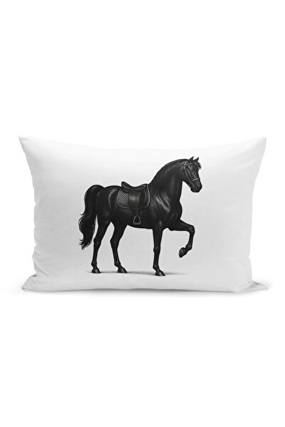 Bertille Home Classic Horse Series Double Sided Digital Printed Set of 3 Throw Pillow Covers (Horse)