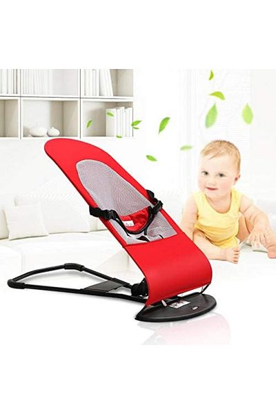 Generic Red Baby Newborn Infant Bouncing Chair Rocking Seat Safety Bouncer Balance Soft