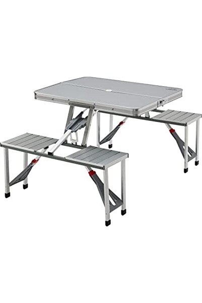 Twinkle Mart Aluminum Folding Picnic Table, Lightweight Folding Table, Camping Gear for The