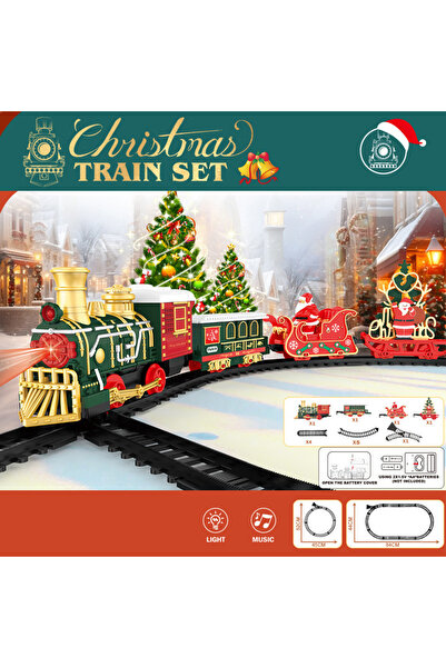 Choice5 Set A Music Light Children Christmas Train Set Diy Assembled Electric...