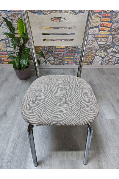 COVER TEKSTİL Iron Chair Cover Seat Jacquard Fabric