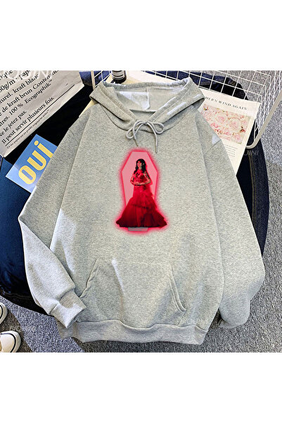 Tarzsokak Hanorac gri unisex MOTHICA kiss death, îmbrăcăminte de stradă, hip hop