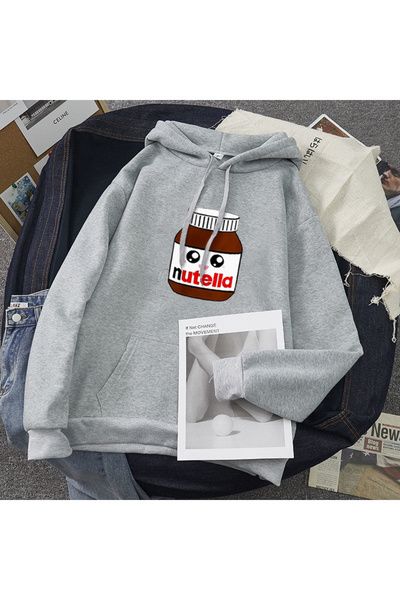 Tarzsokak Siva unisex majica sa kapuljačom s Nutella printom za mala lica BAS...