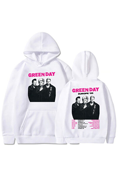 Tarzsokak Bela unisex grupa Green Day Europe '25 Sa kapuljačom Larkak Eleganc...