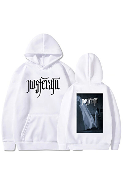 Tarzsokak Hanorace albe unisex cu tematică de groază Nosferatu, confortabile,...