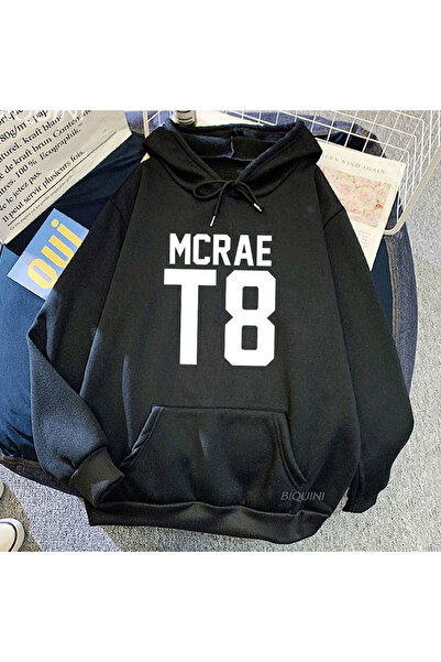 Tarzsokak Îmbrăcăminte de stradă neagră unisex, ok, sunt bine, Tate McRae T8,...