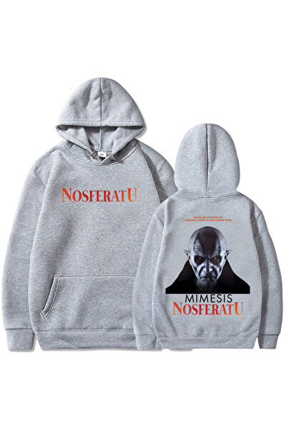 Tarzsokak Γκρι Ουνισέξ Φούτερ με Γραφικό Σχέδιο Νοσφεράτου από Ταινίες Τρόμου...