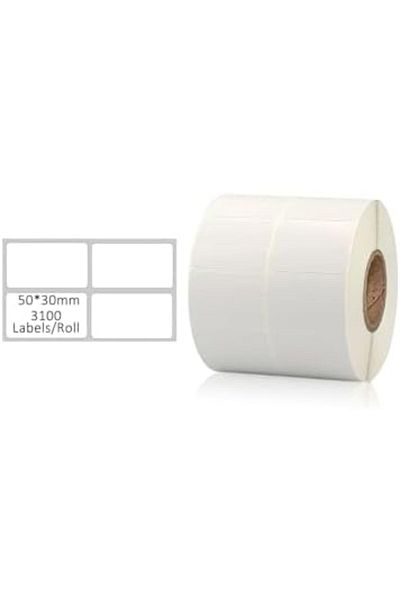 Generic Copperplate Label, Multipurpose Self-Adhesive Two-Line Label for Office Barcode DIY 50mm*30mm
