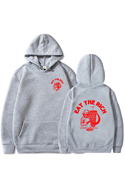 Tarzsokak Hanorac gri unisex Doner Kebab Rich Hoodie, esențial pentru toamnă,...