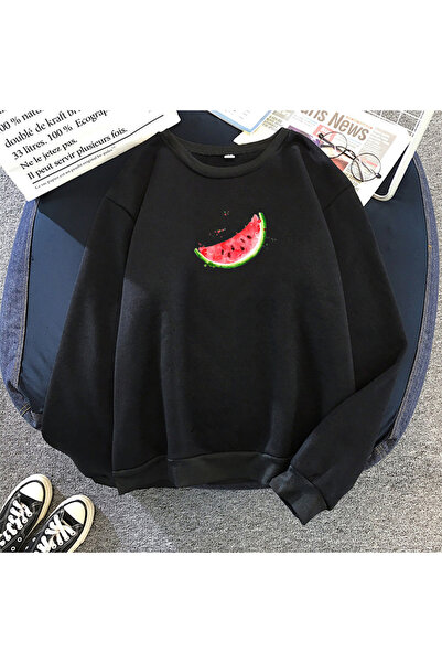 Tarzsokak Μαύρο Unisex Φθινοπωρινό φούτερ με κουκούλα και γραφικό σχέδιο καρπ...