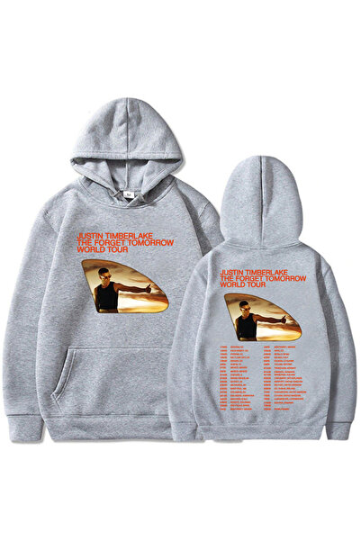 Tarzsokak Gri Unisex Джъстин Тимбърлейк Певец Печат The Forget Tomorrow World...
