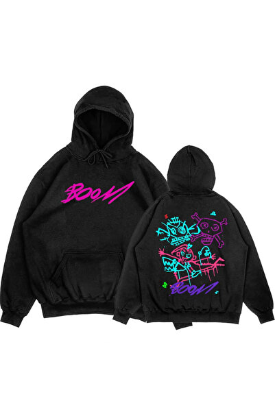 Tarzsokak Siyah Unisex Arcane Jinx Boom Maymun Kapüşonlular video oyunu