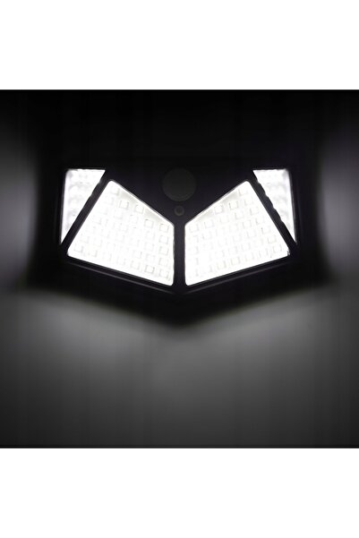 Generic Set of 6 solar-powered lamps, motion sensor, 3 lighting levels, 100 LEDs