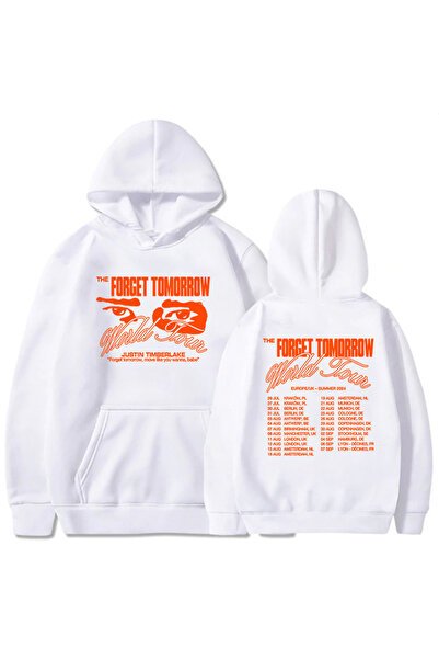 Tarzsokak ملابس بيضاء للجنسين برسوم جرافيك جاستن تيمبرليك جولة العالم غداً Su...