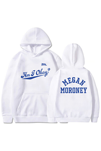 Tarzsokak Λευκό Unisex Megan Moroney Am OK, I'm OK έκδοση άλμπουμ με κουκούλα...