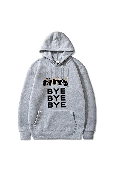 Tarzsokak Hanorac unisex gri cu grafică în stil vintage anii '90