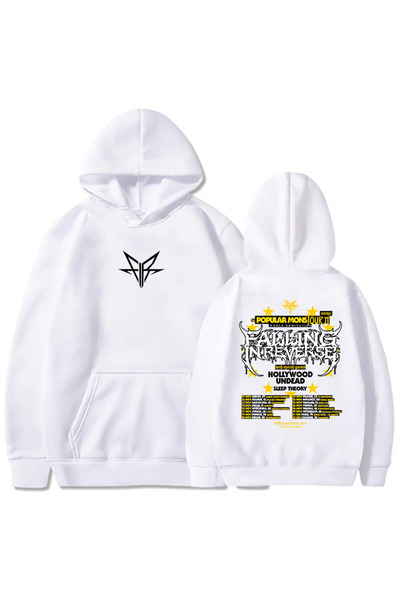 Tarzsokak White Unisex Popular Mons Tour Clothing Falling Inside the Reverse ...