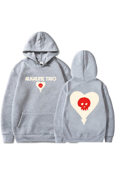 Tarzsokak طباعة رسومات روحية ثقيلة باللون الرمادي للجنسين من Alkaline Trio Ba...