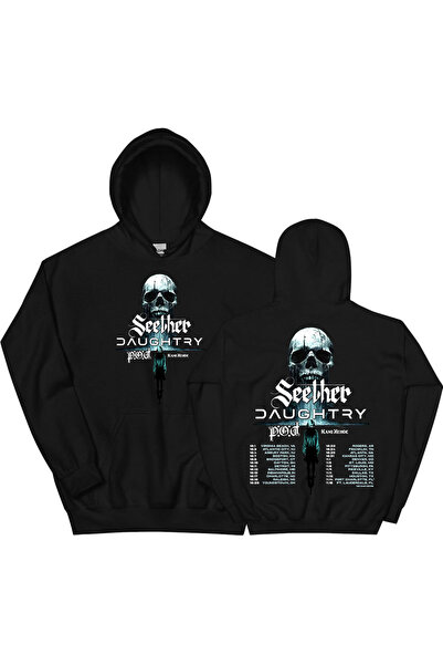 Tarzsokak Μαύρα Unisex 2025 Co-Headline Tour Hoodies SEETHER και Grunge Fashi...