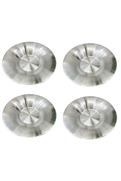 OEM Set 4 Farfurii Rotunde din metal, 27 cm, Gri