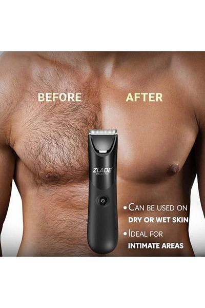 ZLADE Men's Ballistic LITE Manscaping Body Trimmer For Beard, Pubic Hair Grooming Private Part Shavi
