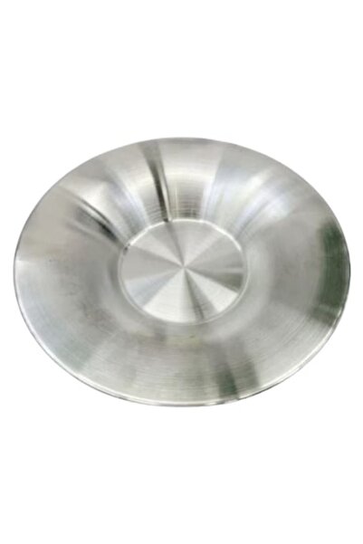 OEM Set 4 Farfurii Rotunde din metal, 27 cm, Gri