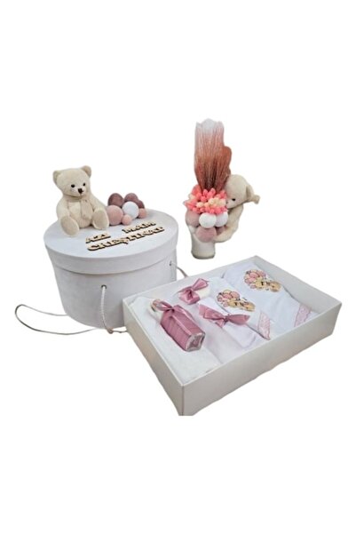 OEM Set elegant de botez cu lumânare și cutie „Astăzi am fost creștinizată” p...