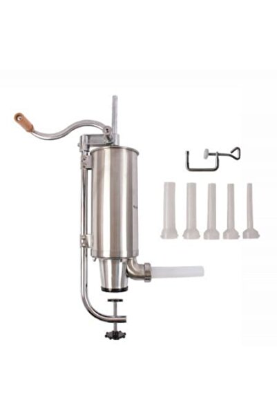 OEM Manual Sausage Stuffer Machine 2.5 Kg, Vertical, 4 Funnels, Stainless Steel