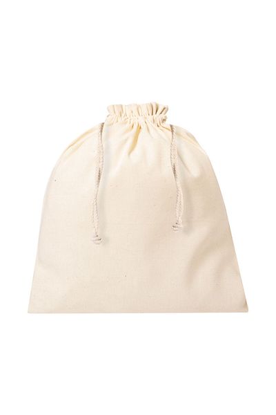 Natural Cotton drawstring pouch 25x30 cm