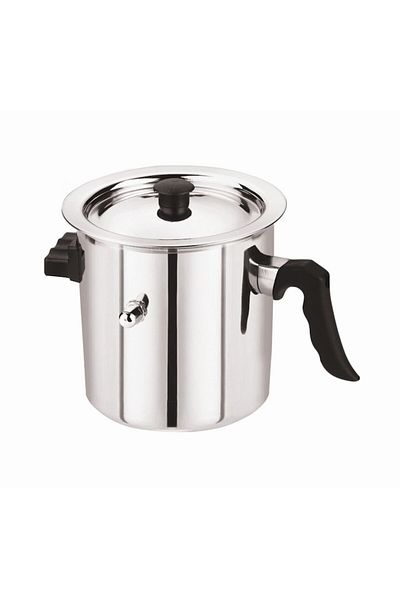 OEM Milk Pot with Lid, 2.5 Liters, Double Walls and Whistle - GRUNBERG GR1518