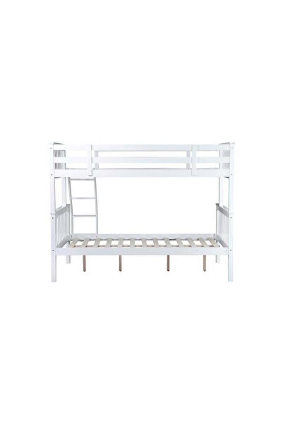 Danube Home Derby 90x200/120x200 Solid Wood Twin Bunk Bed - White L210xW129xH163cm
