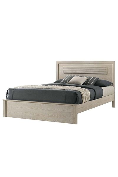 Danube Home Ryan 180x200 King Bed - Antique Grey Ash Veneer L187.8xW208xH120cm