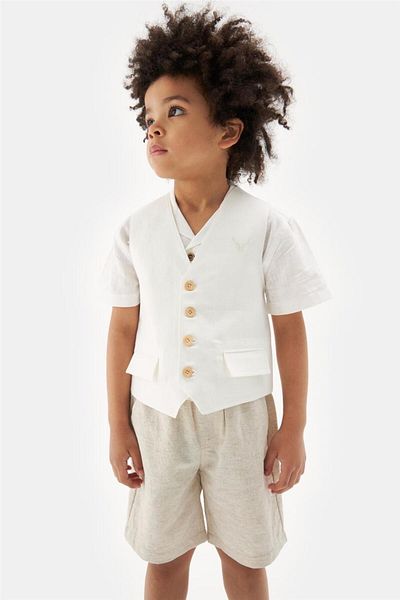 Nebbati Boy White Vest