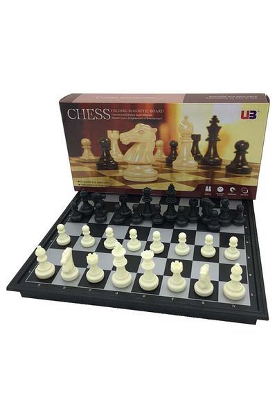 MagazinulDeSah Magnetic chess and checkers game - compact, 25x25 cm