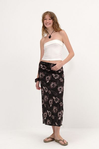 Addax Lined Long Skirt E16803-E3