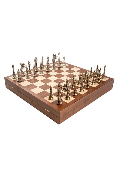 Polonia Metal chess set - Emperor Napoleon