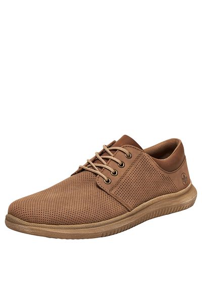 Rieker Casual summer shoes, men, RIEKER, 10405-25, beige, -leather 42