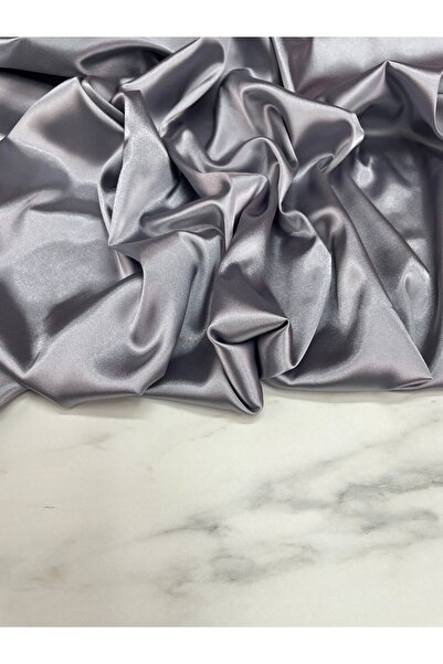 ipekkumaş Țesătură din satin lycra pentru rochii drepte gri. PRODUSUL NOU VÂN...