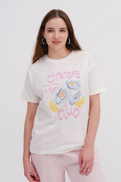 Addax Tricou cu imprimeu OYSTERS CLUB P10500