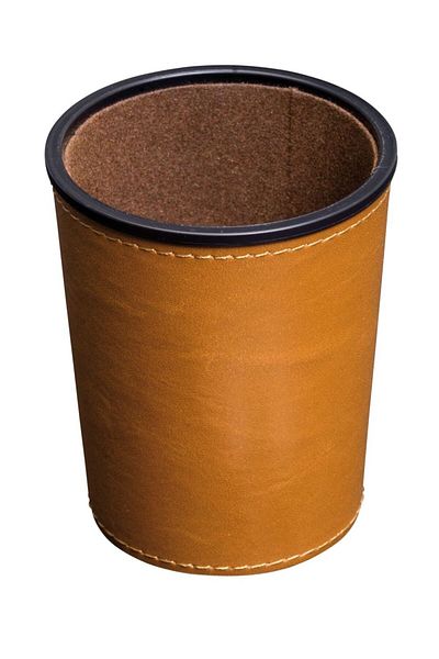 Philos Imitation leather backgammon cup