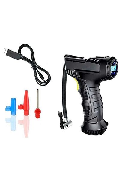 PROCART Portable car compressor, Wireless, LCD screen, USB rechargeable, 120W, front LED
