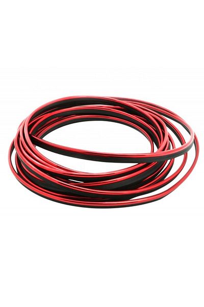 PROCART Car interior decorative strip, rubber/plastic, 5 x 3 x 1mm, red