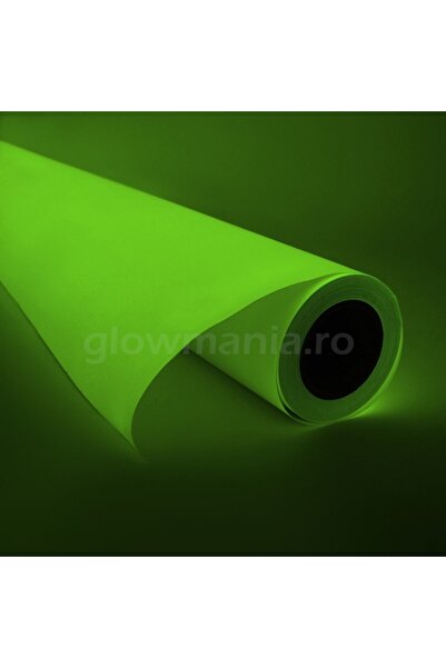 PROCART Neon colored phosphorescent vinyl film White-green 2.5 cm wide