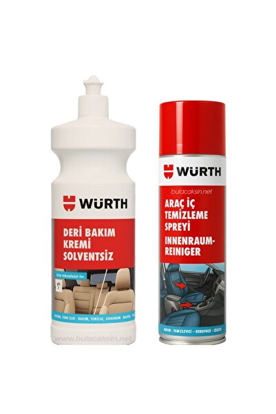 Würth Deri Besleyici Bakım Kremi 1000ml Araç Içi Temizleme Spreyi 500ml