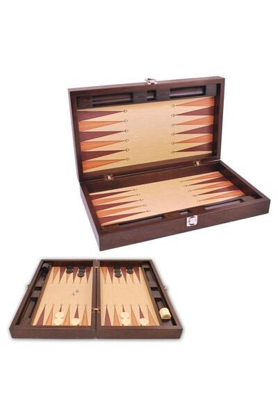 Star Premium Gold wooden backgammon/backgammon game 52 x 60 cm